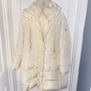 Micheal Kors Off White Winter Coat